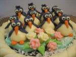 Cake with penguins